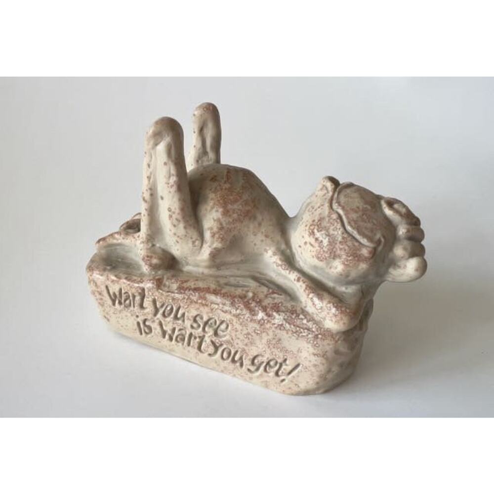 Vintage Frog Figurine – 1980s Gibson Greetings Retro Decor
